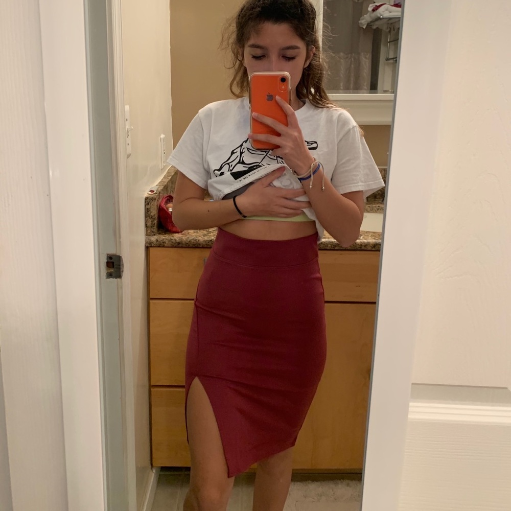 Forever 21 Red Pencil Skirt